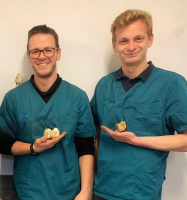Veterinarians Timon Feys and Jonas Leus